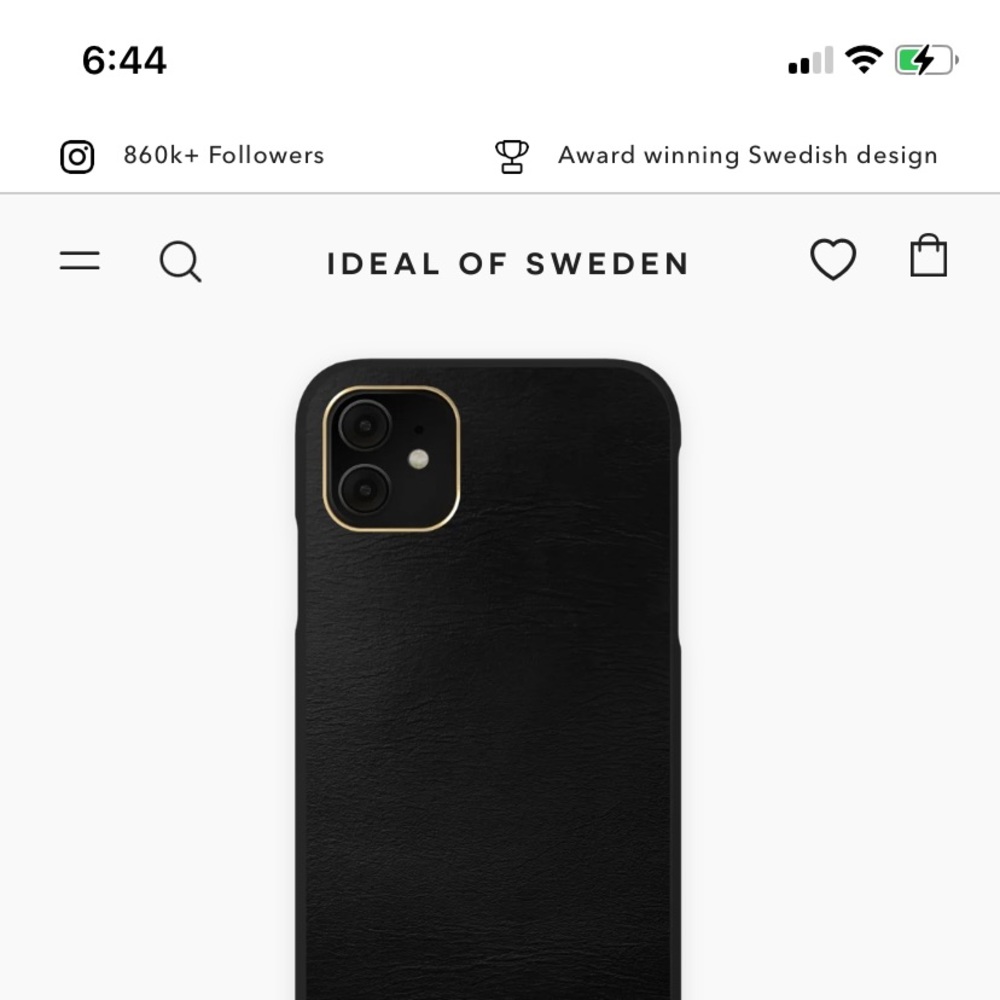 BNIB Ideal of Sweden Atelier necklace case for iPhone 11 w/ leather strap!